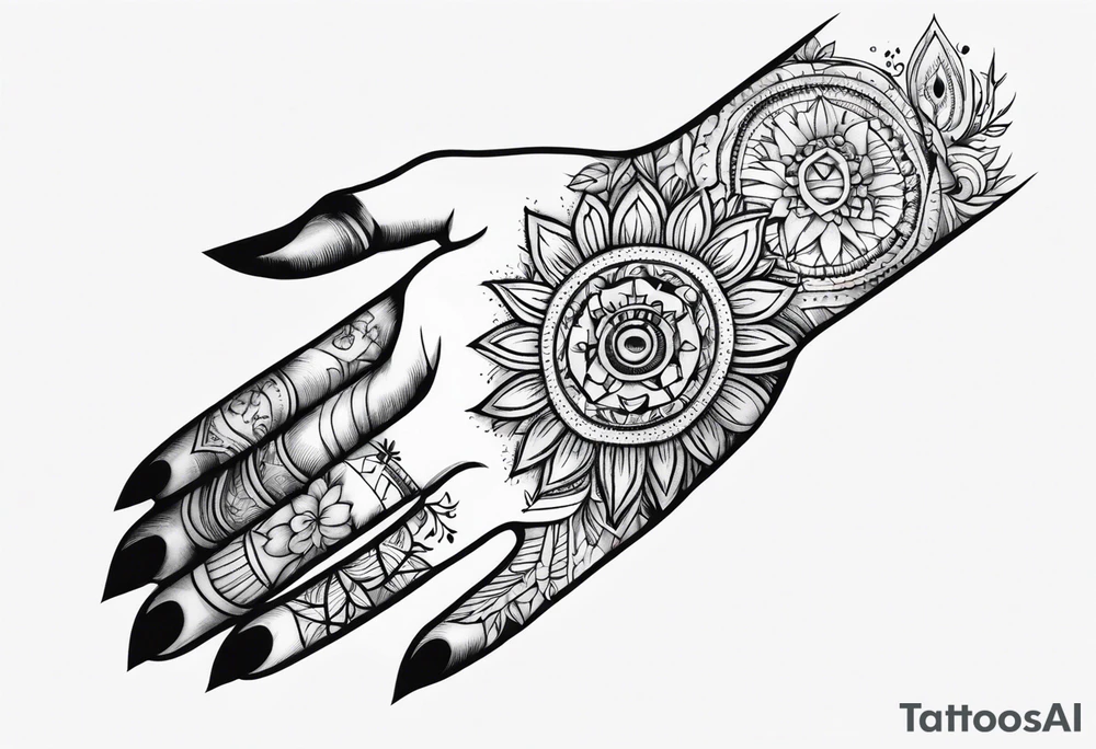 Hand tattoo tattoo idea