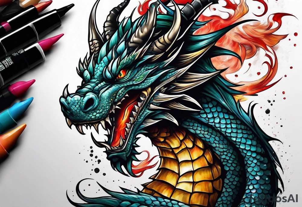 Dragon tattoo idea