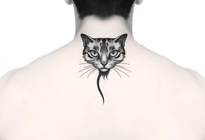 black cat tattoo idea