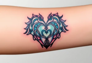 infinite love heart tattoo idea