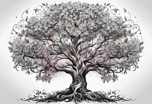 Family tree with names for a forearm of a man tattoo idea