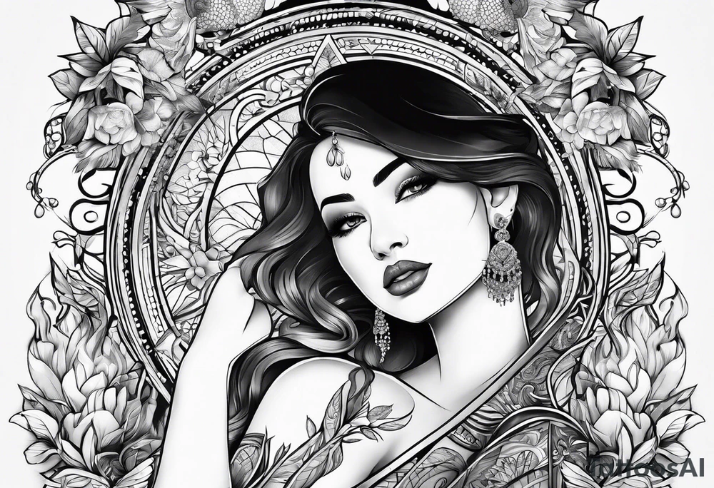 family profile tattoo idea