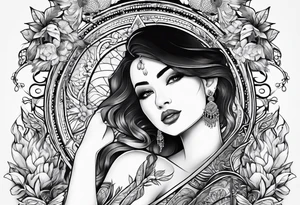 family profile tattoo idea