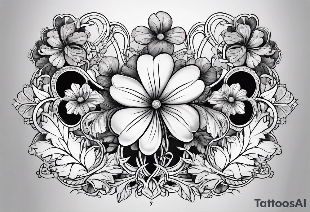 A clover tattoo idea