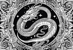Almighty Serpent and Almighty Jesus tattoo idea