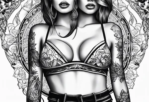 Underboob tattoo tattoo idea