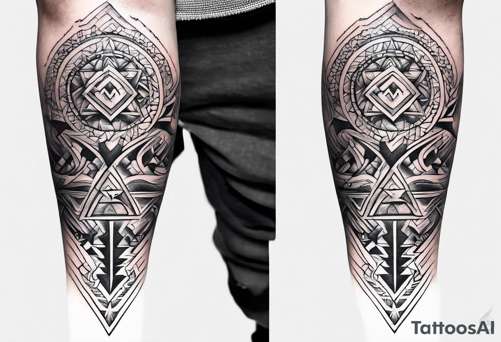 small symbol for male twins on ankles tattoo idea