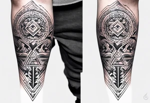 small symbol for male twins on ankles tattoo idea