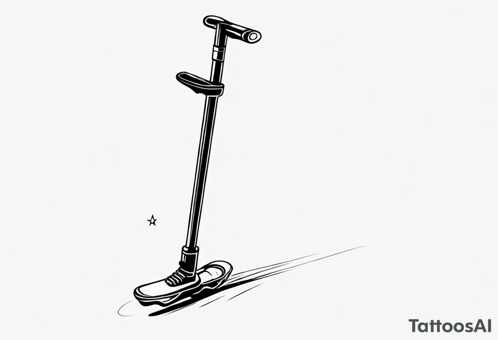 Pogo stick tattoo idea