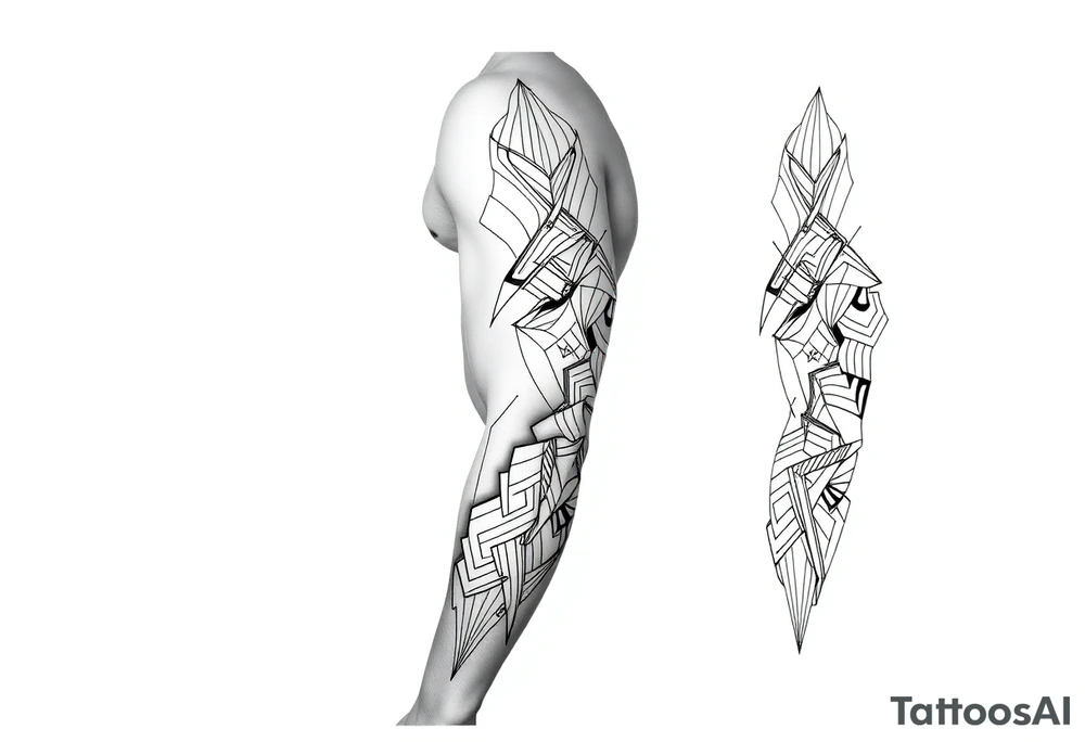 bold line kukka tattoo idea