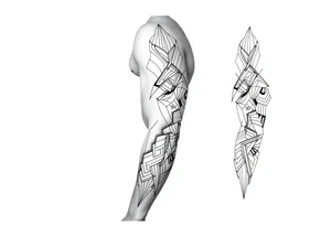 bold line kukka tattoo idea