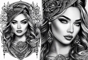 Romy Aliah with forrest tattoo idea