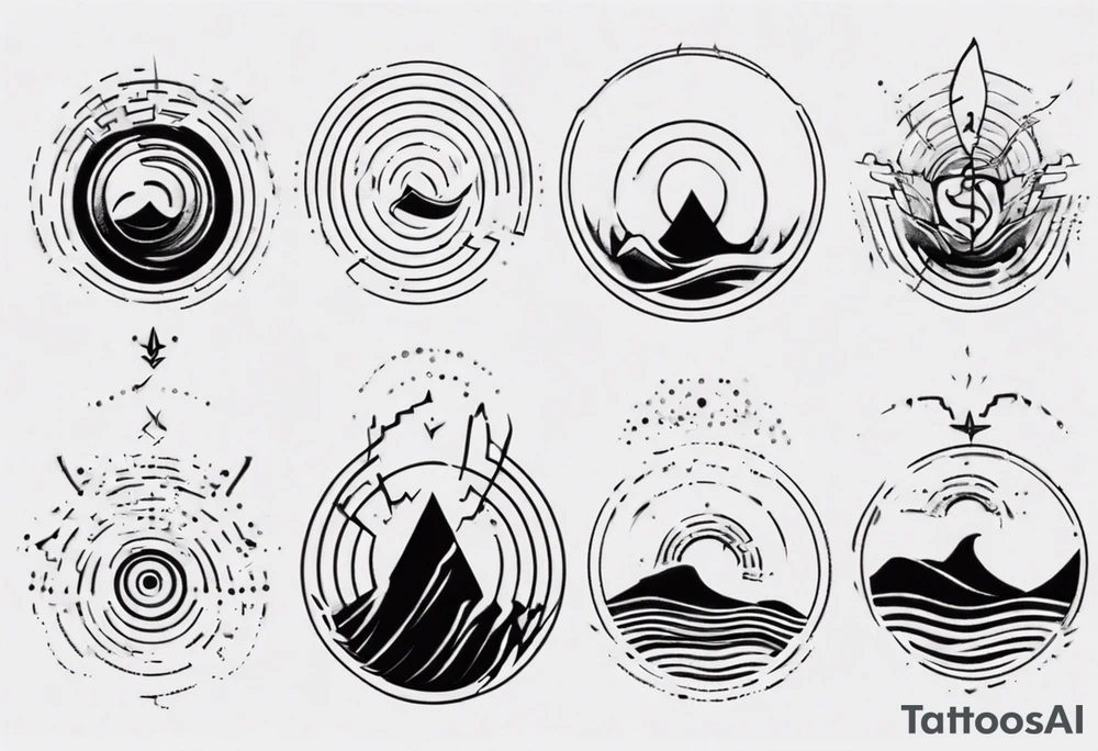 God is in the soundwaves, clean tattoo idea