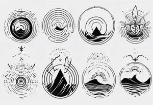 God is in the soundwaves, clean tattoo idea