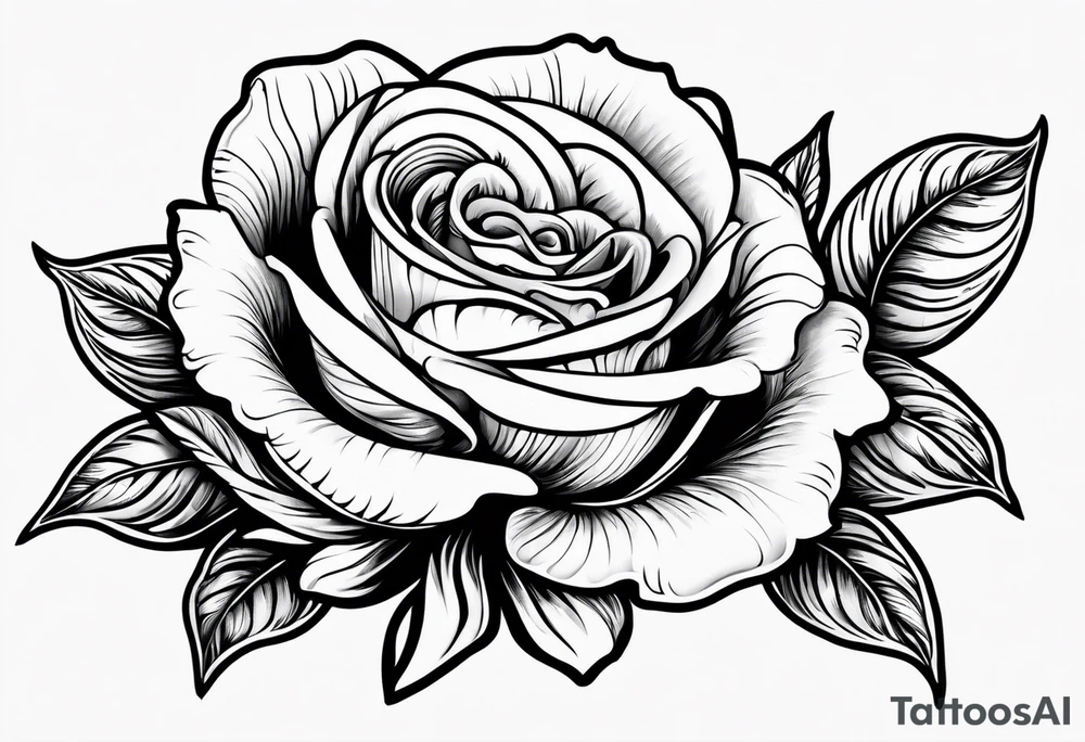 Weiße Taube mit Rose tattoo idea