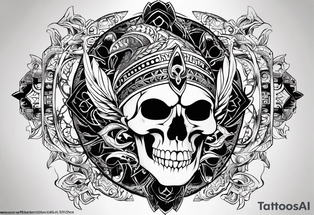 kali ma, alien goddess, valkrye, aries, cosmic pirate, divine feminine, zenza resonance, pachamama, lotus azul, blank panther, eagle, skull, 5D, nueva gaya, dna 12, left side chest tatoo tattoo idea