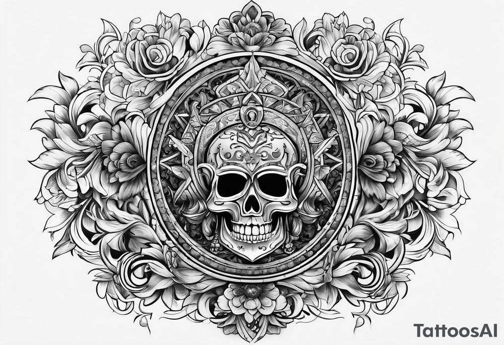 luck number 7 tattoo idea