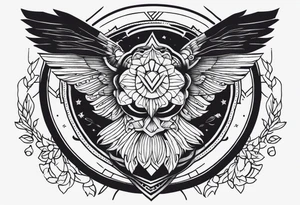 Long forearm wisdom tattoo idea