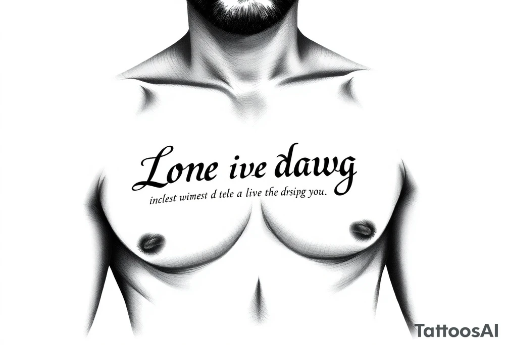 Long live dawg in scripture tattoo idea