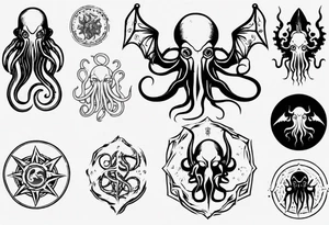 Cthulhu theme tattoo idea