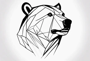 Invisible 
bear tattoo idea