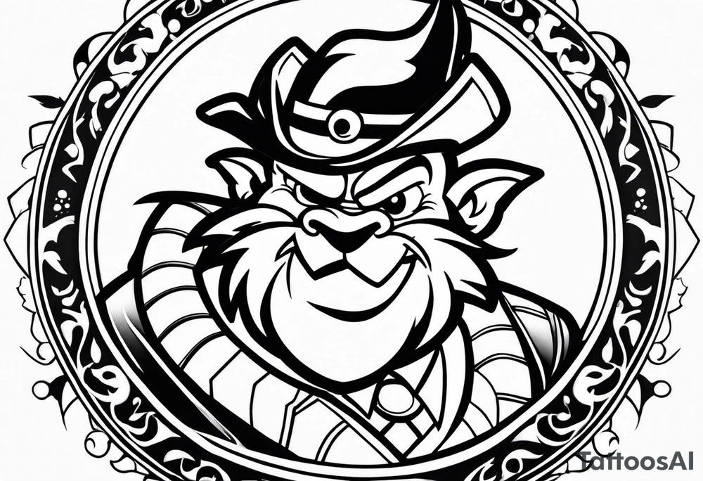 Taz from the Looney tunes tattoo idea