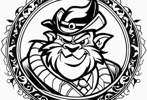 Taz from the Looney tunes tattoo idea