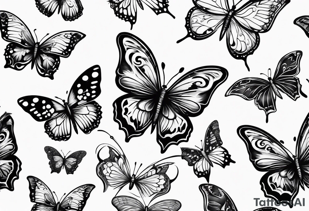 Butterflies tattoo idea