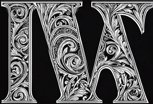 Letters ALA GAA
Roman Numeral tattoo idea
