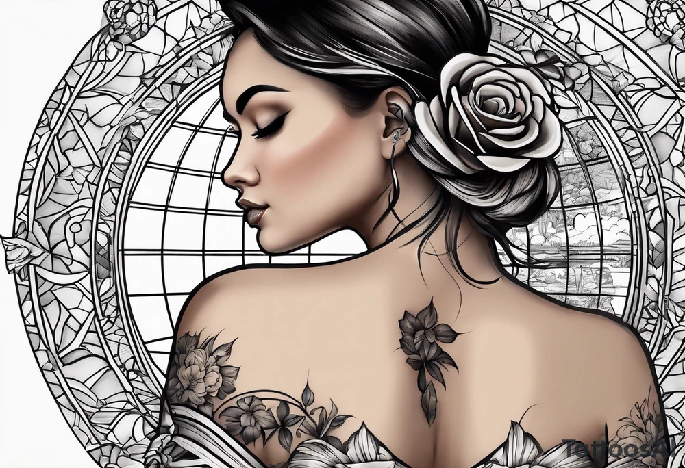 world travel tattoo idea