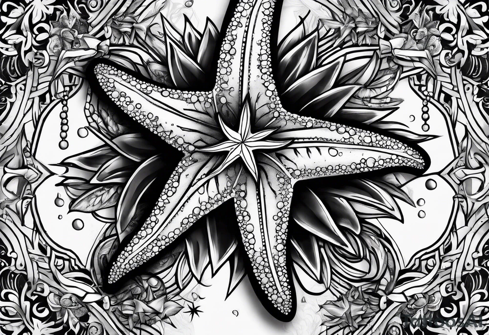 Punkrock starfish tattoo idea