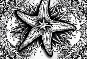 Punkrock starfish tattoo idea