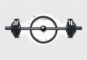 A barbell tattoo idea