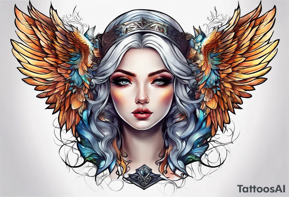 Arc Angel tattoo tattoo idea