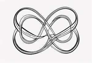 Infinity symbol tattoo idea