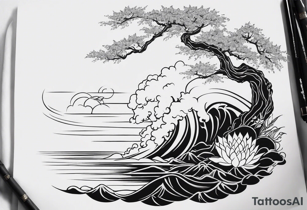 I want a fine line, feminine but very powerful tattoo. I want it to feel oriental and decorative. I want the image to portray a powerful story from the Bible. I want the tattoo to look peaceful and glowy. It has to tell a biblical story. More minimal tattoo idea