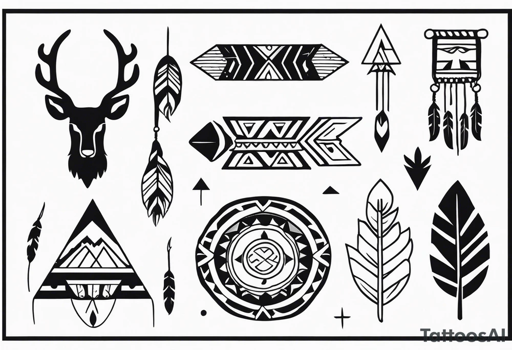 Native American Symbols tattoo idea