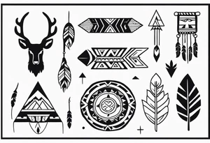 Native American Symbols tattoo idea