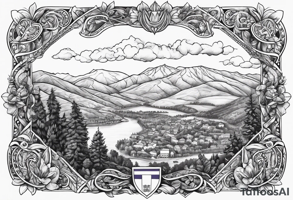 serbia land tattoo idea