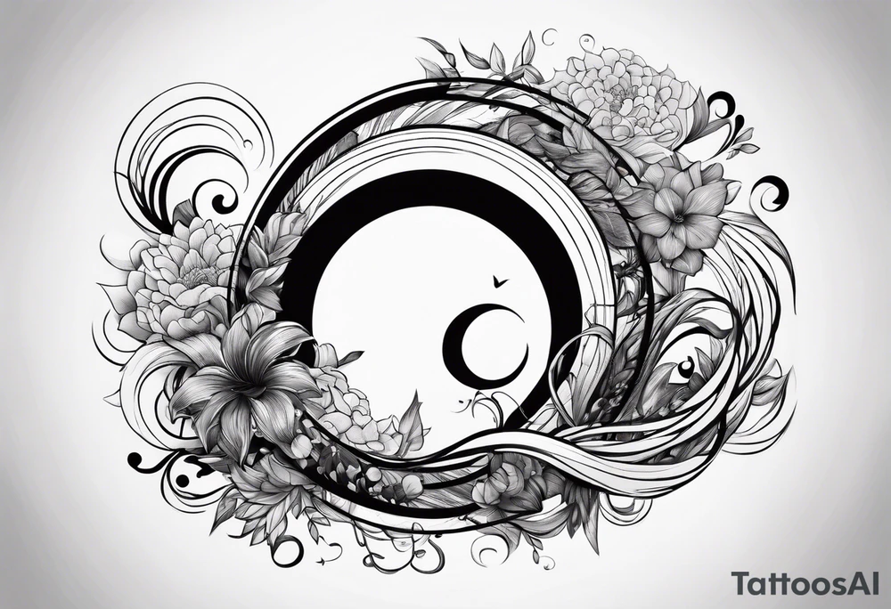 enso and acron tattoo idea