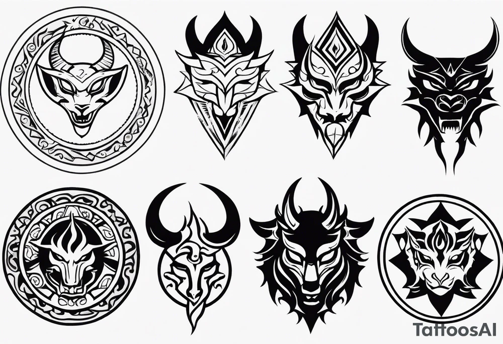 demon seal like supernaturals with tribals for forearm tattoo idea