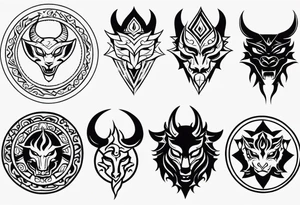 demon seal like supernaturals with tribals for forearm tattoo idea