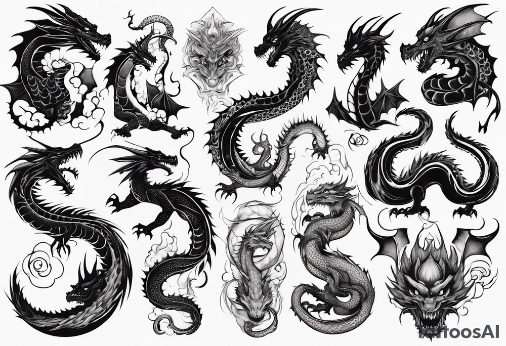 dragon tattoo idea