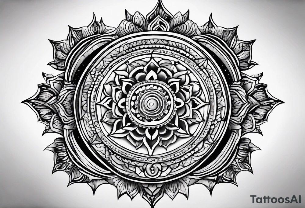 Crown chakra tattoo idea