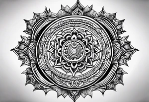 Crown chakra tattoo idea