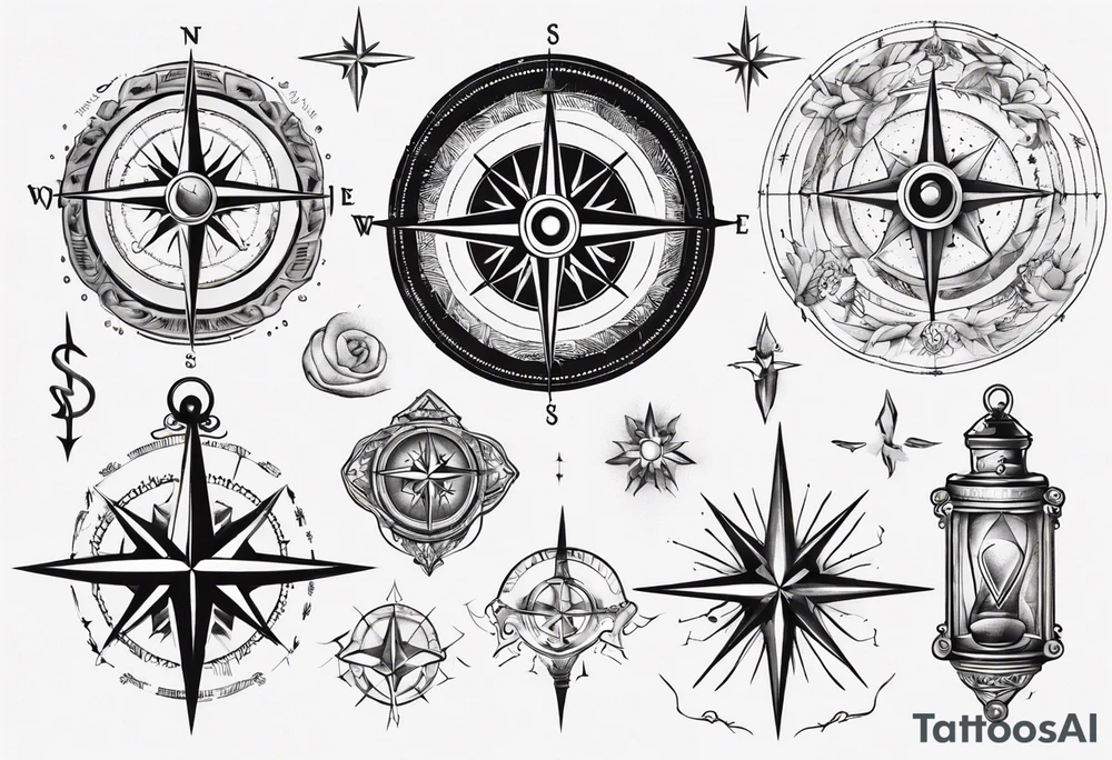 wonderlust with compass tattoo idea