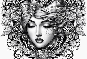 Heart versus mind tattoo idea