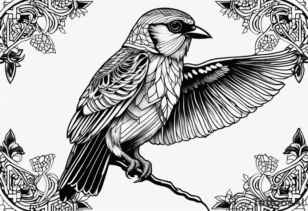 Burung elang tattoo idea