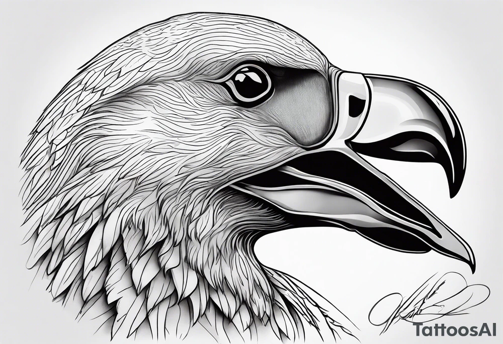 giant albatross tattoo idea