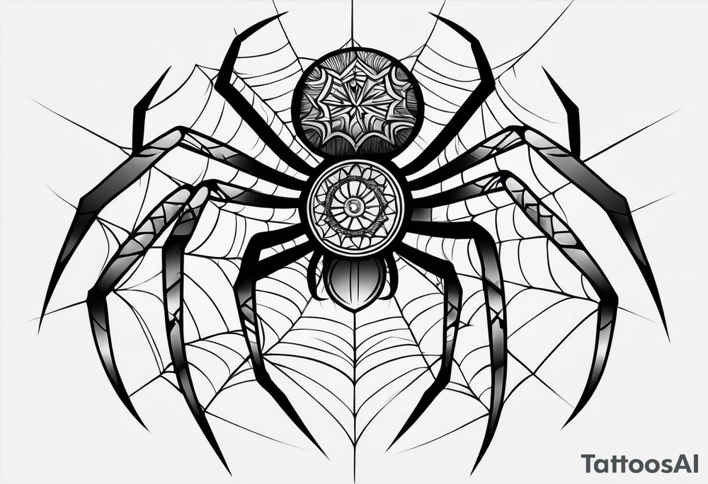 Minimalistic spider tattoo idea